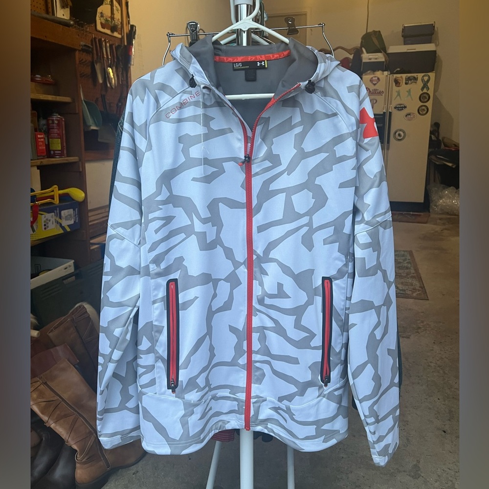 Under Armour Gray and Red Performance Jacket